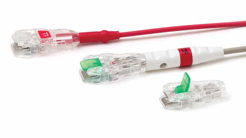 Clip Alligator Multi-Clip Clear Sure-Lock® Tab/Snap Universal Adaptor by Curbell Medical  ID CL-10400-05-10